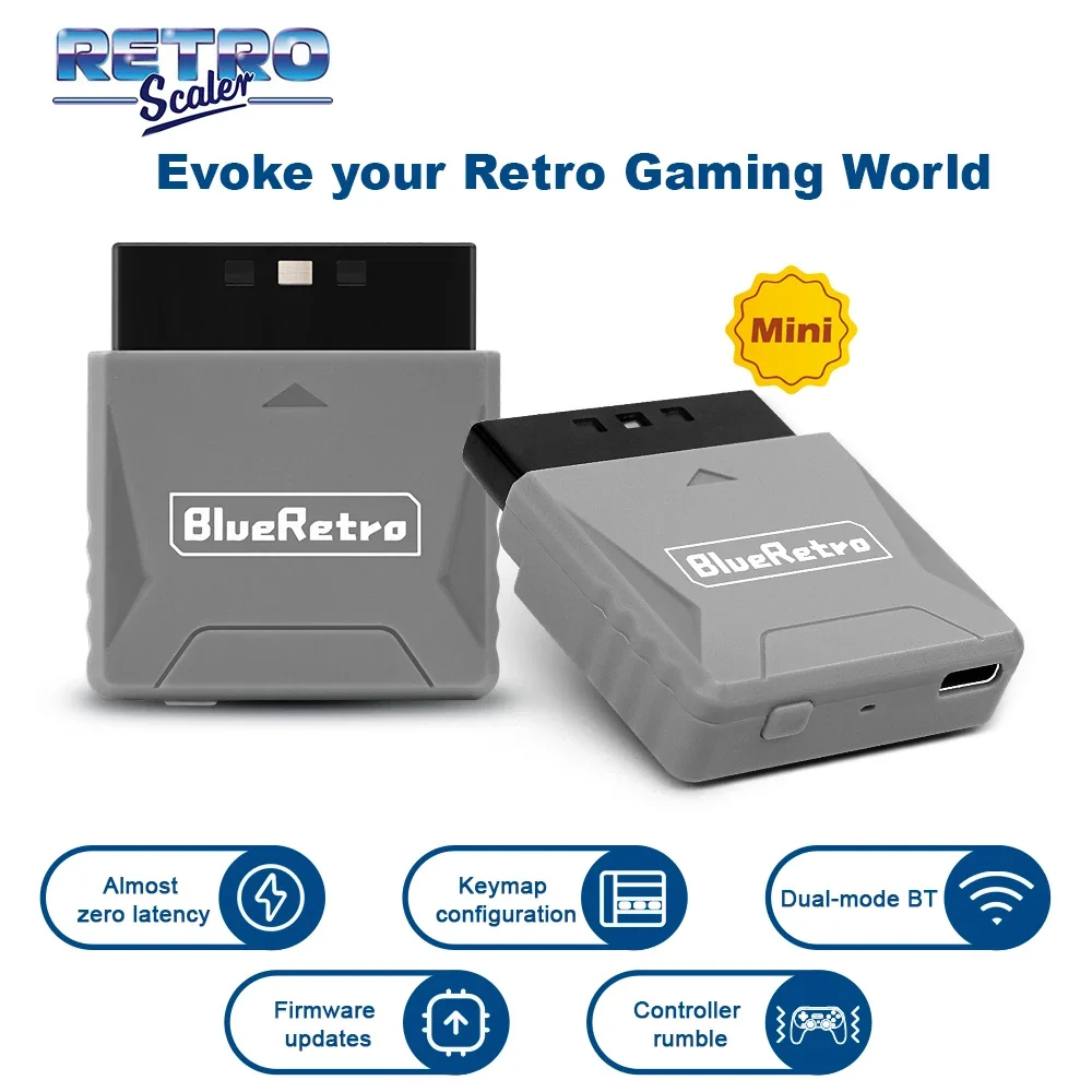 Retro Gaming Usb Stick - RetroScaler Mini Blueretro Receiver Adapter for