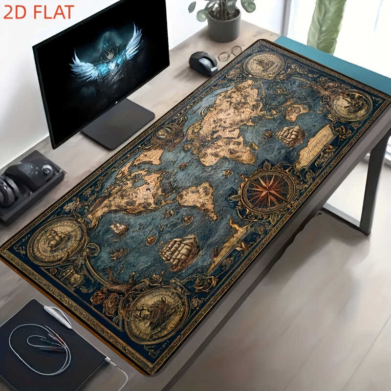 World Of Retro Gaming - [Large Gaming Mouse Pad] 2D Flat