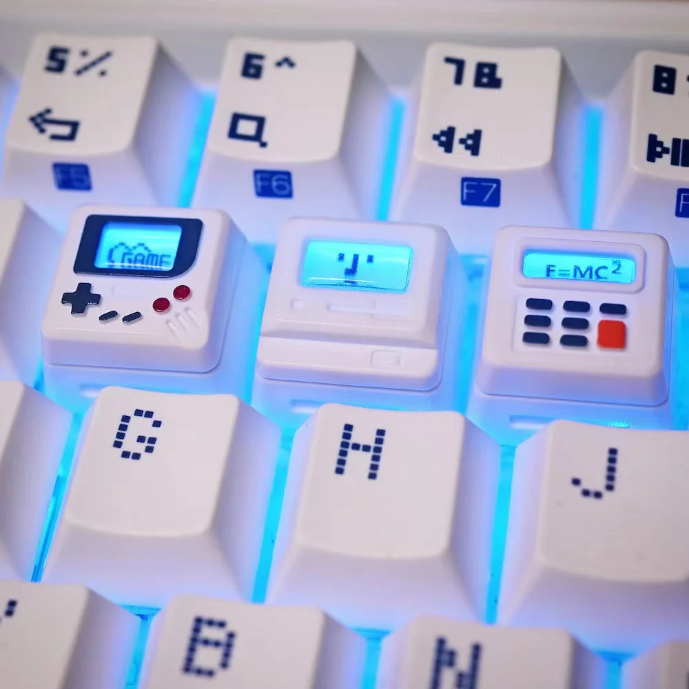 Retro Gaming Events - K-04 3-in-1 Creative Retro Transparent Keycap