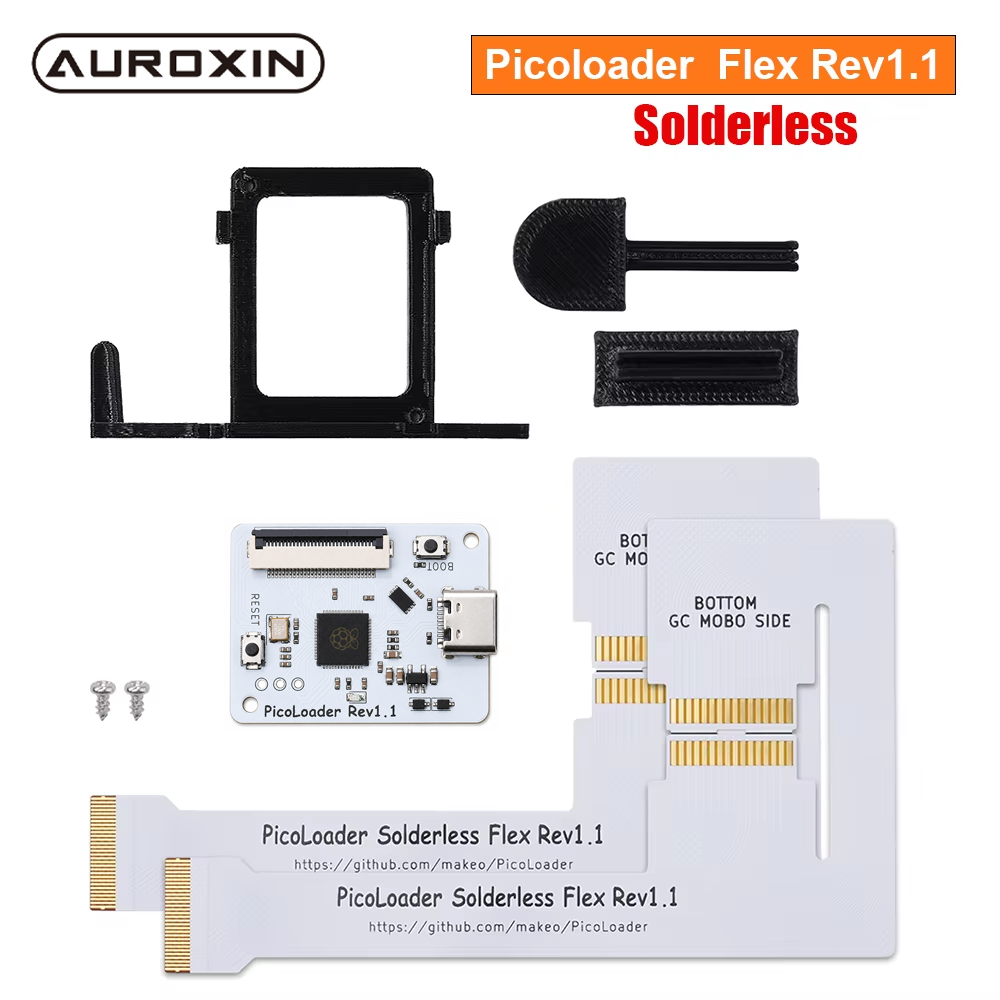 Retro Gaming Usb Stick - PicoLoader Flex Rev1.1 Solderless Cable Open