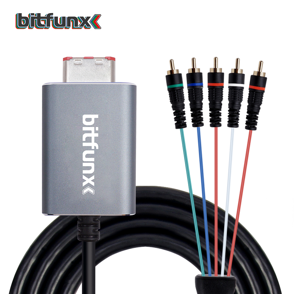 Retro Gaming Usb Stick - Bitfunx Component Video 5RCA YPbPr Cable