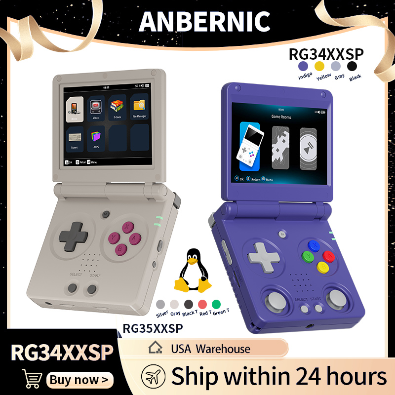 Anbernic RG34XXSP RG35XXSP Fli - огляд і ціна Retro Gaming Console Lego