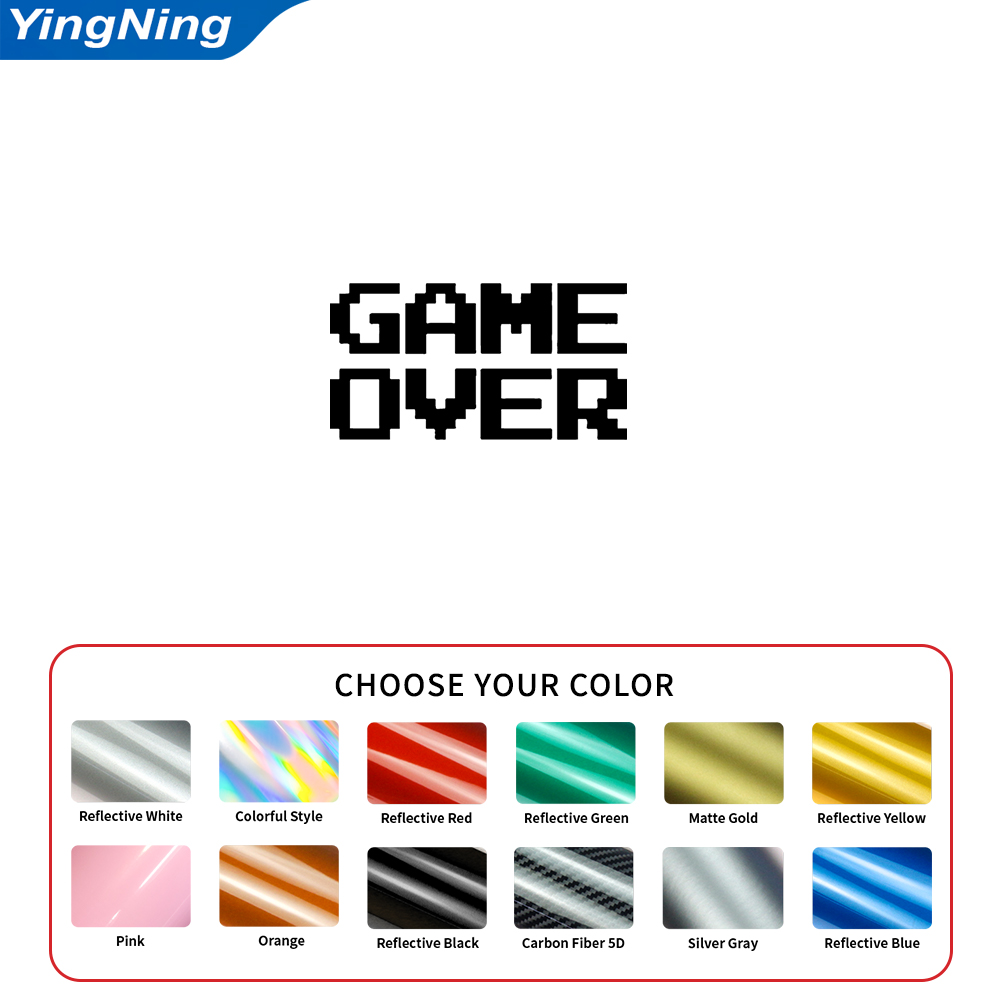 Reflective Game Over Car Decal - огляд і ціна Retro Gaming Laptop