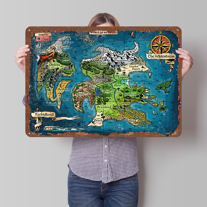 World of Mythflict Fantasy Map - огляд і ціна World Of Retro Gaming