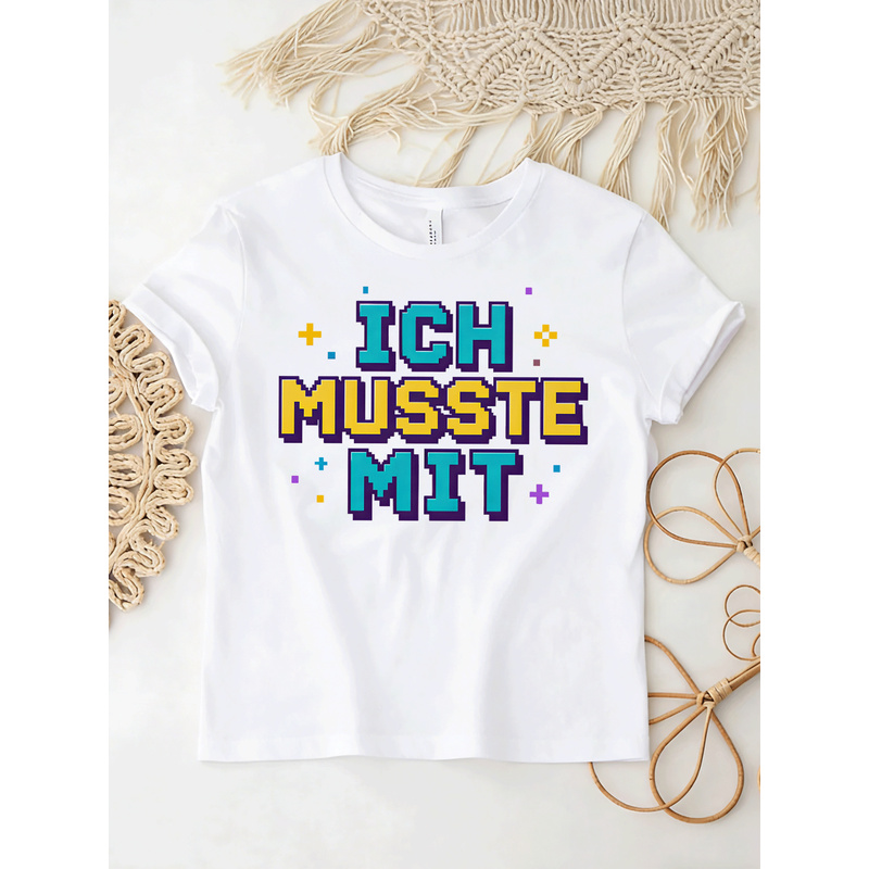 Ich Musste Mit German Meme T-S - огляд і ціна Retro Gaming Fonts