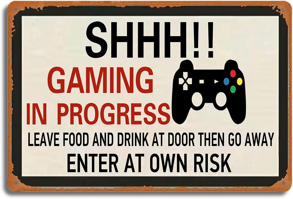 Retro Gaming Metal Tin Sign, S - огляд і ціна Retro Gaming Room