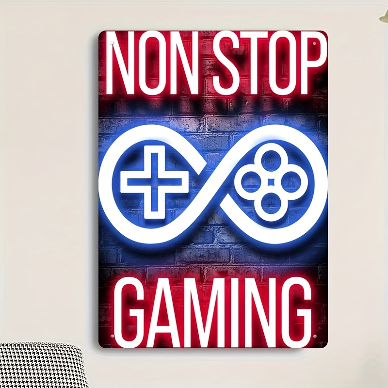 Retro Metal Tinplate Wall Art  - огляд і ціна Retro Gaming Cafe
