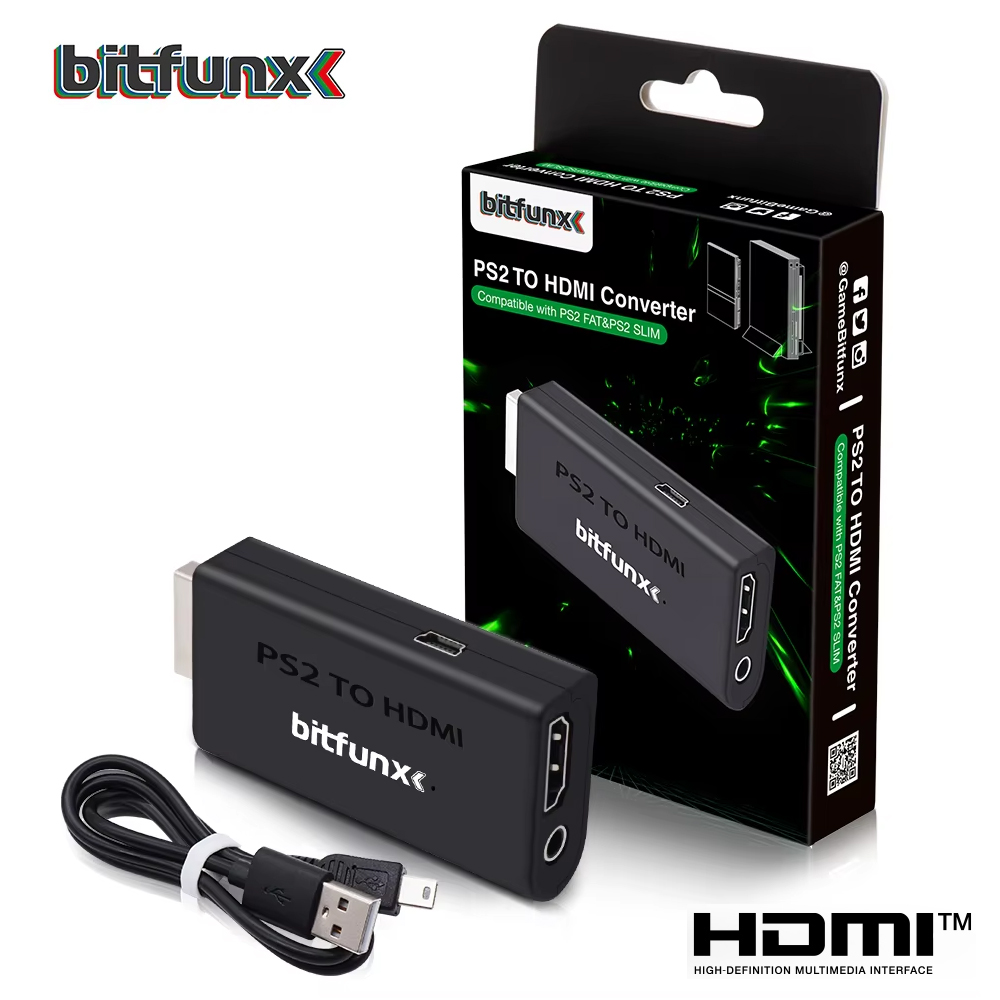 Bitfunx PS2 YPBPR to HDMI™ Ada - огляд і ціна Retro Gaming Usb Stick