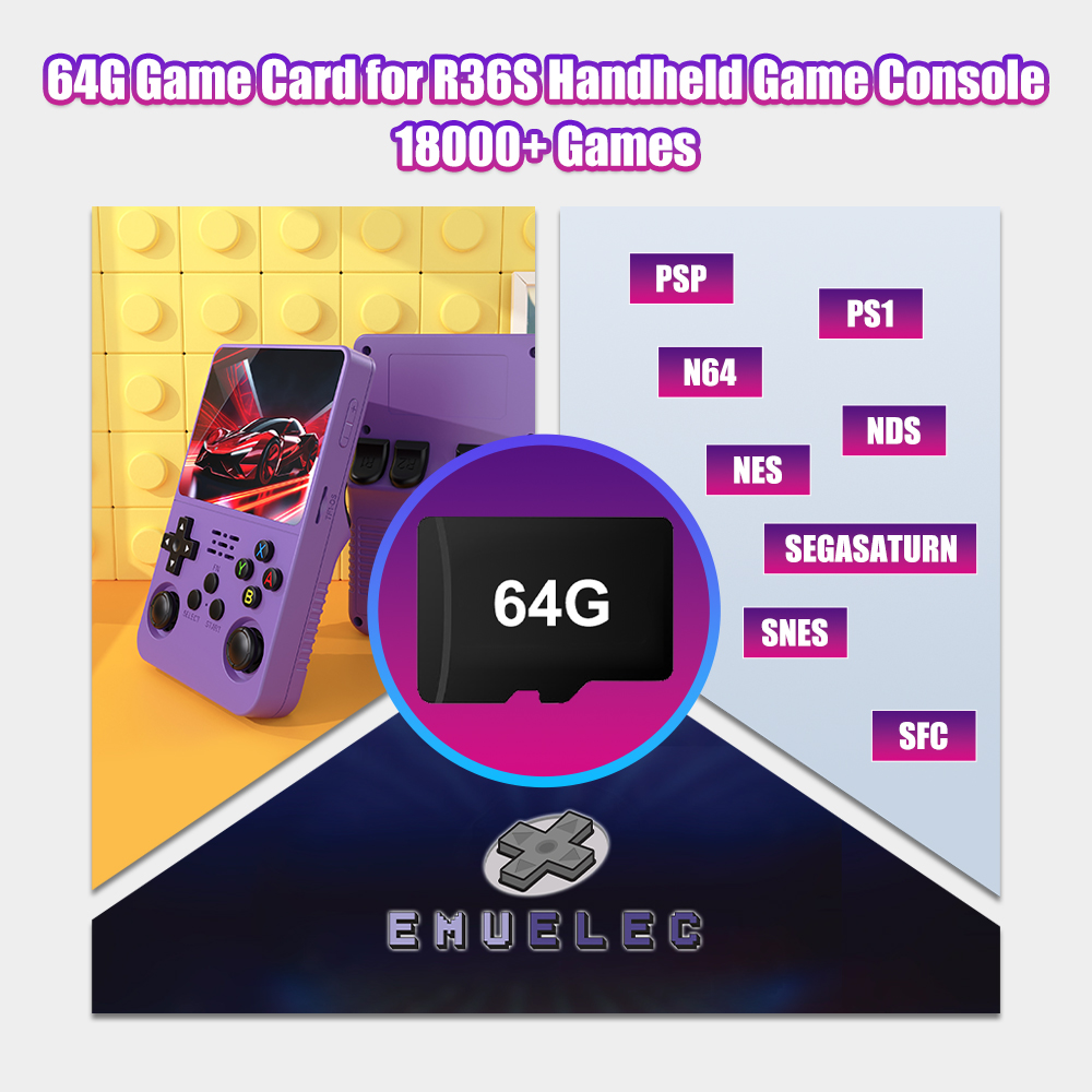 64G Game TF Card for R36S Vide - огляд і ціна Console Retro Gaming Portable