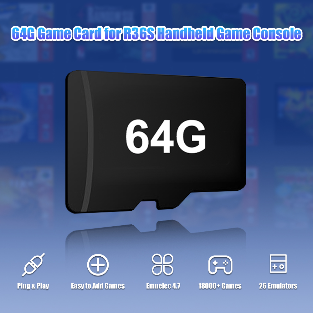 64G Game TF Card for R36S Vide - огляд і ціна Console Retro Gaming Portable