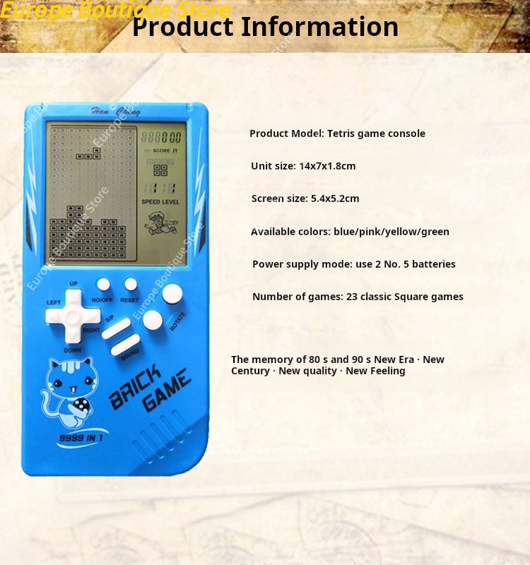 Large Screen Kids Handheld Gam - огляд і ціна Console Retro Gaming Portable