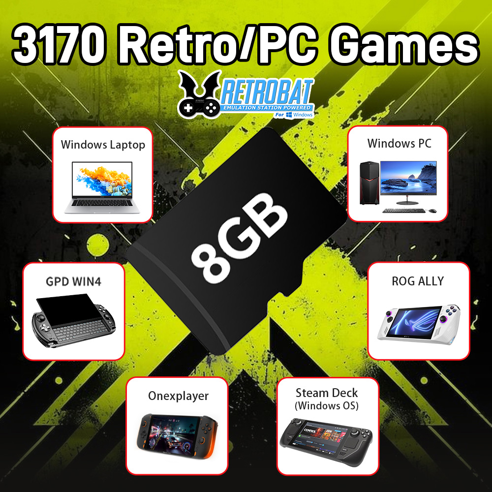 8GB Game TF Card with 3170 Ret - огляд і ціна Console Retro Gaming Portable