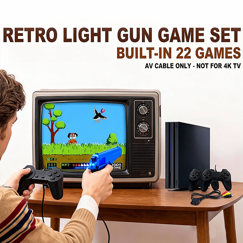 PS 4 Style Gaming Console Set  - огляд і ціна Retro Gaming Light Gun