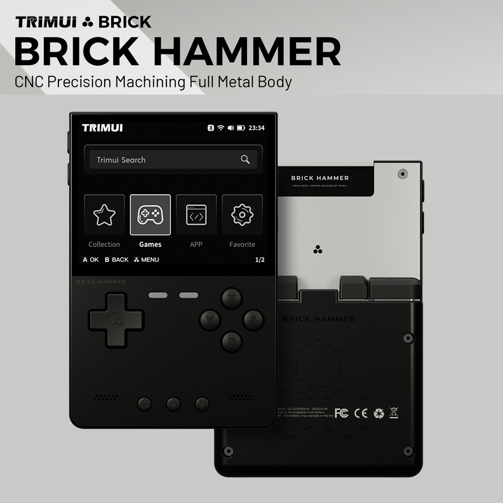 Metal Body Trimui Brick Hammer - огляд і ціна Retro Gaming Laptop