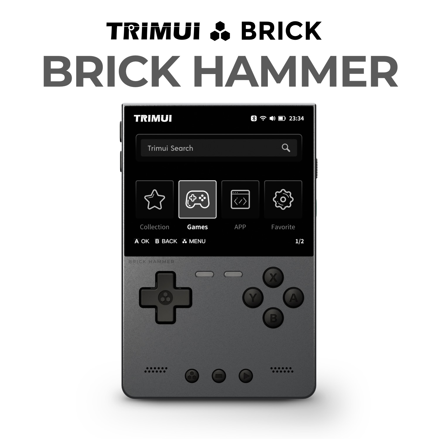 Metal Body Trimui Brick Hammer - огляд і ціна Retro Gaming Laptop
